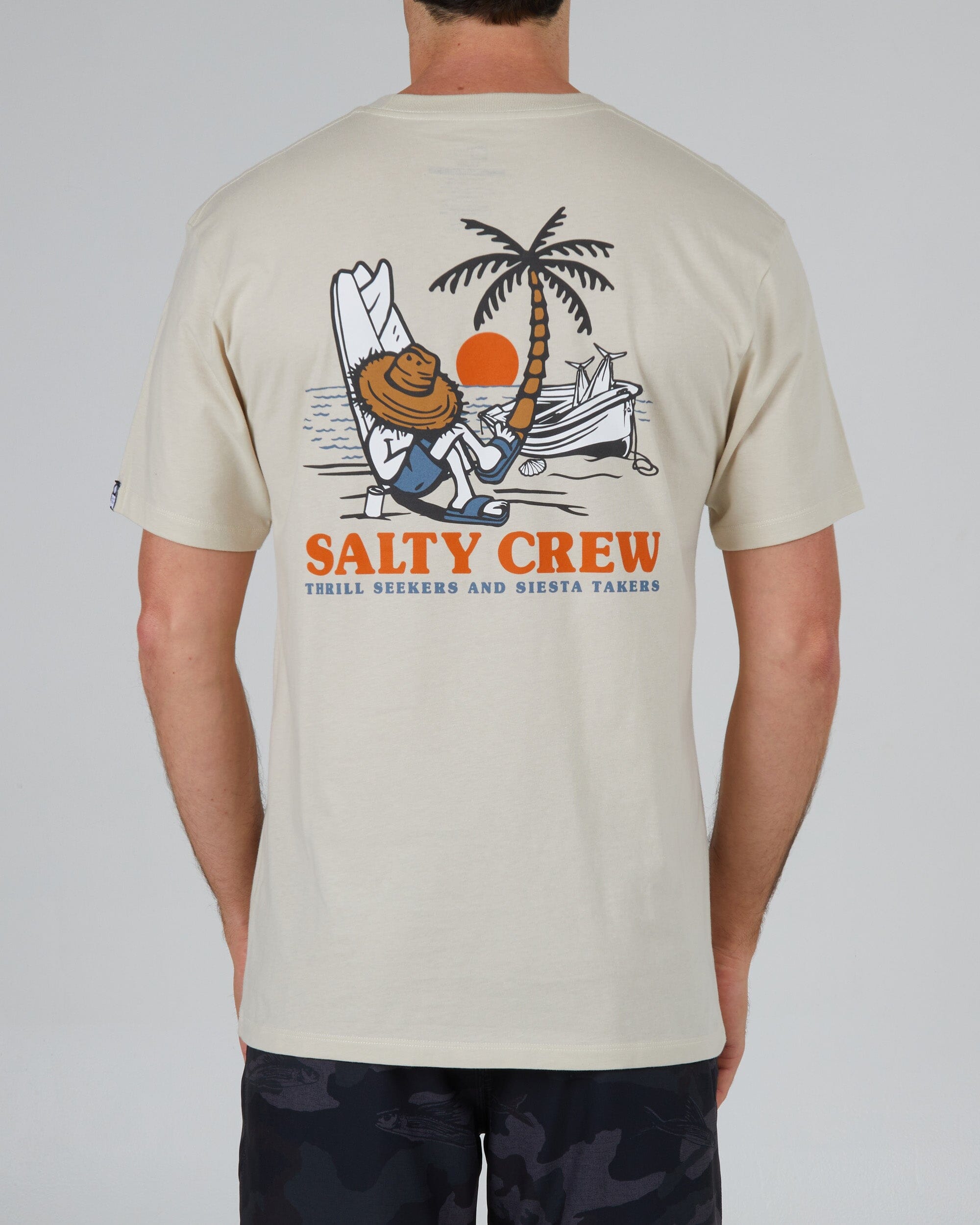 SALTY CREW Siesta Bone T-Shirt Bone Men's Short Sleeve T-Shirts Salty Crew 