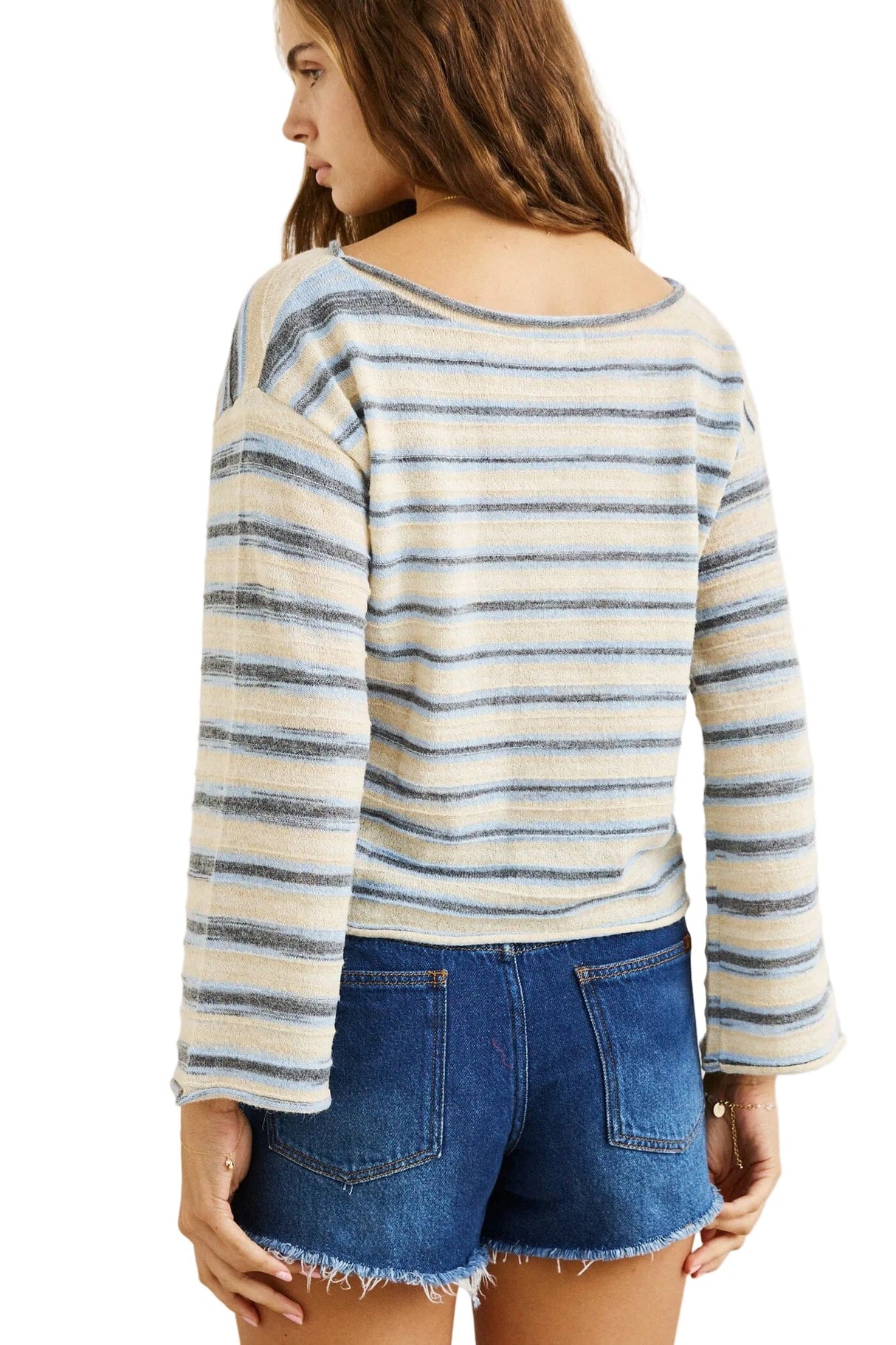RHYTHM Women's Belle Knit Blue Men's Sweaters Rhythm 