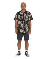 BILLABONG Sundays Short Sleeve Button Up Black Men's Short Sleeve Button Up Shirts Billabong 