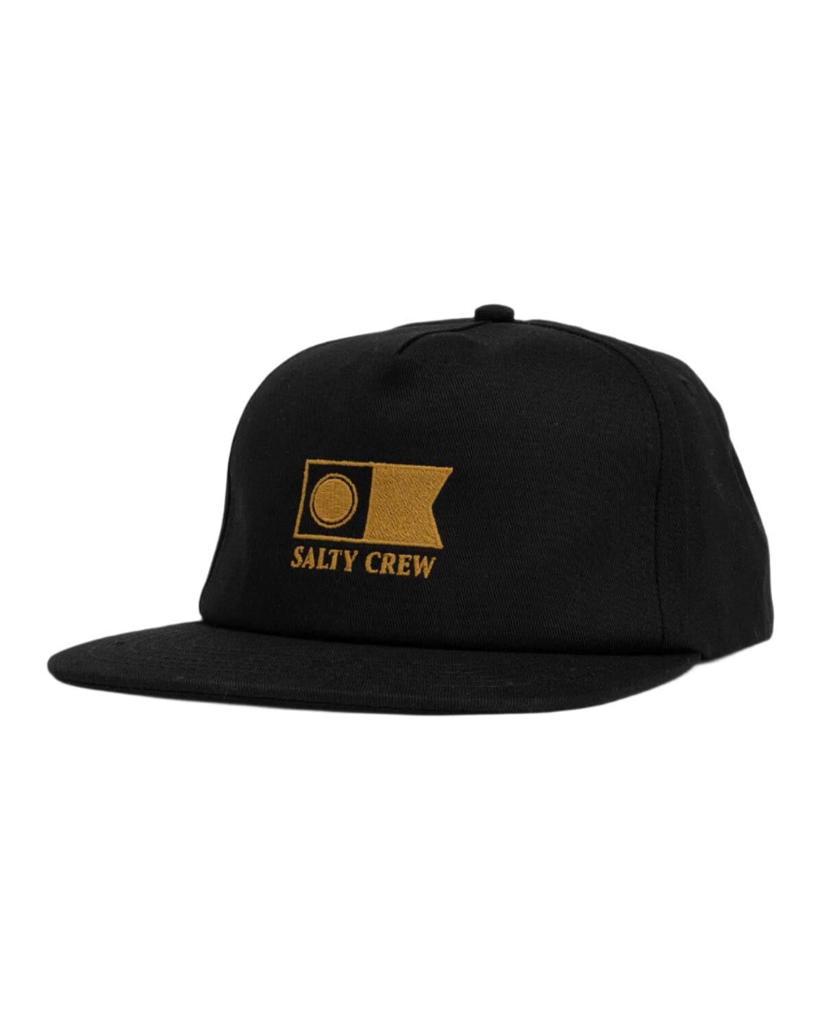 SALTY CREW Flagship 5 Panel Hat Black Men's Hats Salty Crew 