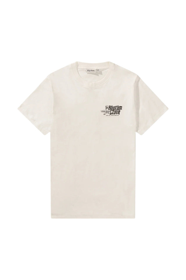 RHYTHM Livin' T-Shirt White Men's Short Sleeve T-Shirts Rhythm 