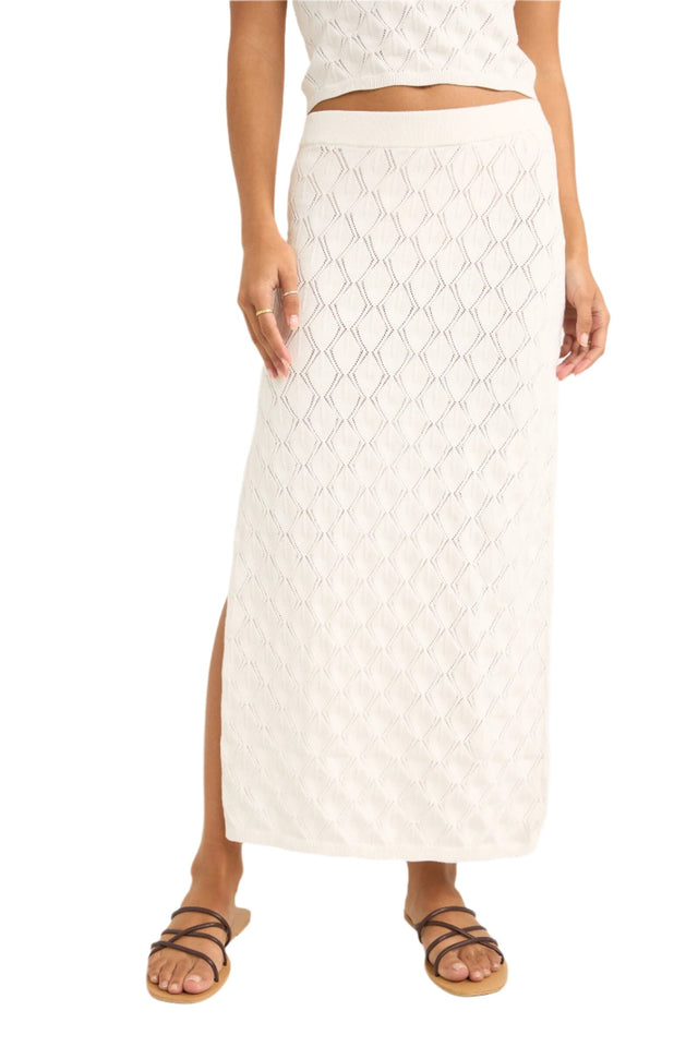 RHYTHM Women's Daisy Knit Skirt Ivory Women's Skirts Rhythm 