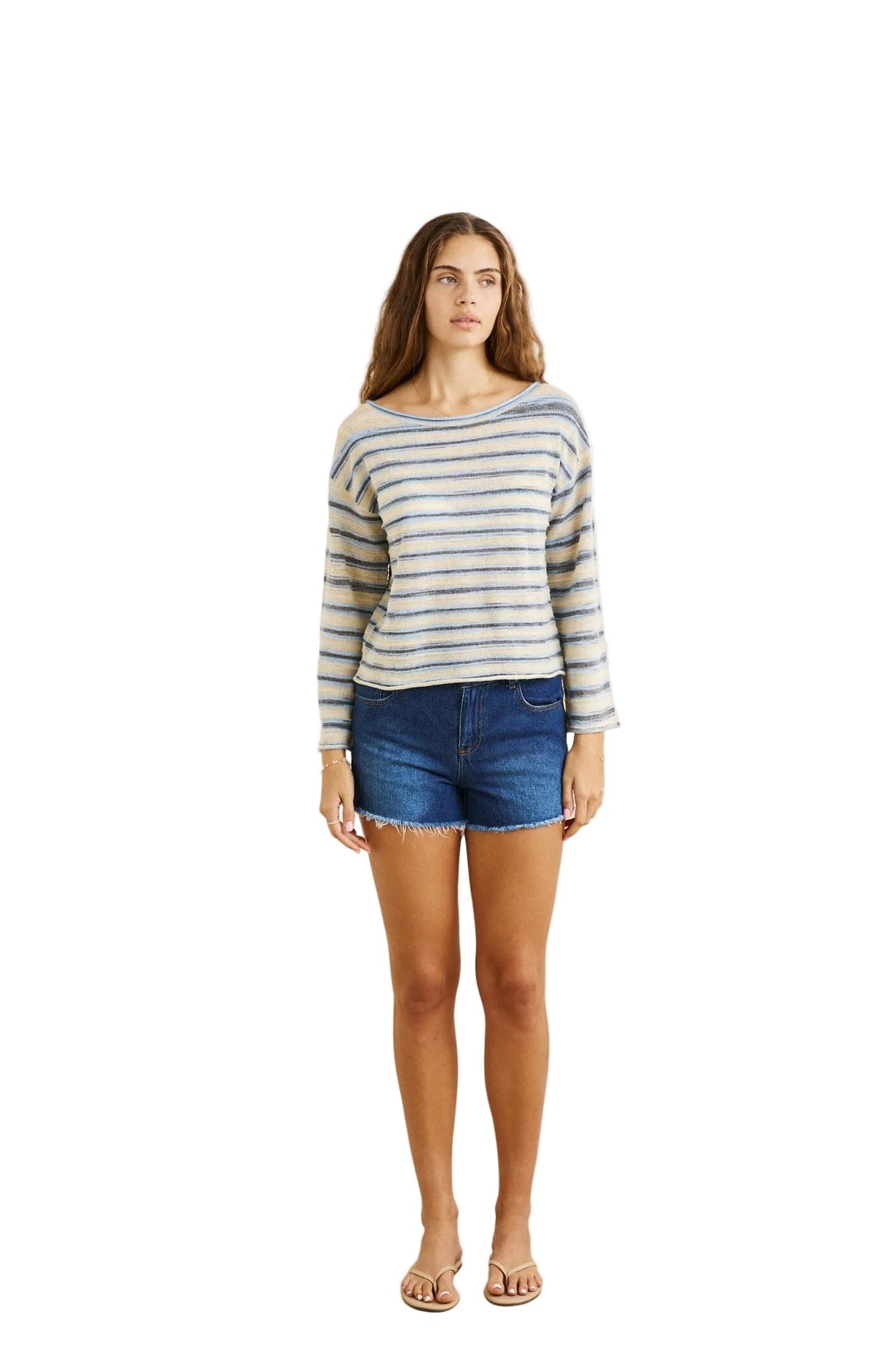RHYTHM Women's Belle Knit Blue Men's Sweaters Rhythm 