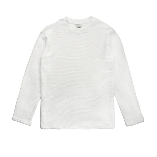 RHYTHM Classic Waffle Knit Vintage White Men's Long Sleeve T-Shirts Rhythm 