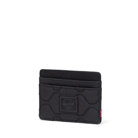 HERSCHEL Charlie Quilted Capsule Cardholder Black Men's Wallets Herschel Supply Company 