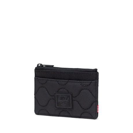 HERSCHEL Oscar Quilted Capsule Cardholder Black Men's Wallets Herschel Supply Company 