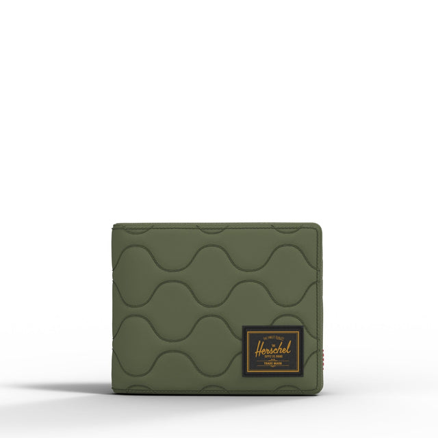 HERSCHEL Quilted Roy Wallet Loden Green Tonal Men's Wallets Herschel Supply Company 