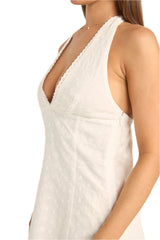 RHYTHM Women's Rosetta Halter Mini Dress White Women's Dresses Rhythm 