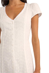 RHYTHM Women's Tallulah Cap Sleeve Midi Dress White Women's Dresses Rhythm 