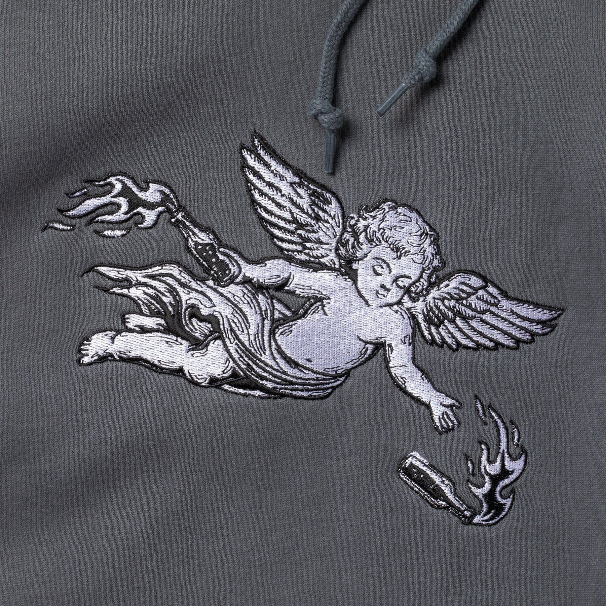 SPITFIRE Molotov Angel Pullover Hoodie Charcoal Men's Pullover Hoodies Spitfire 