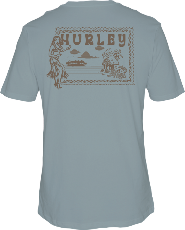 HURLEY Hula T-Shirt Worker BLue Men's Short Sleeve T-Shirts Hurley 