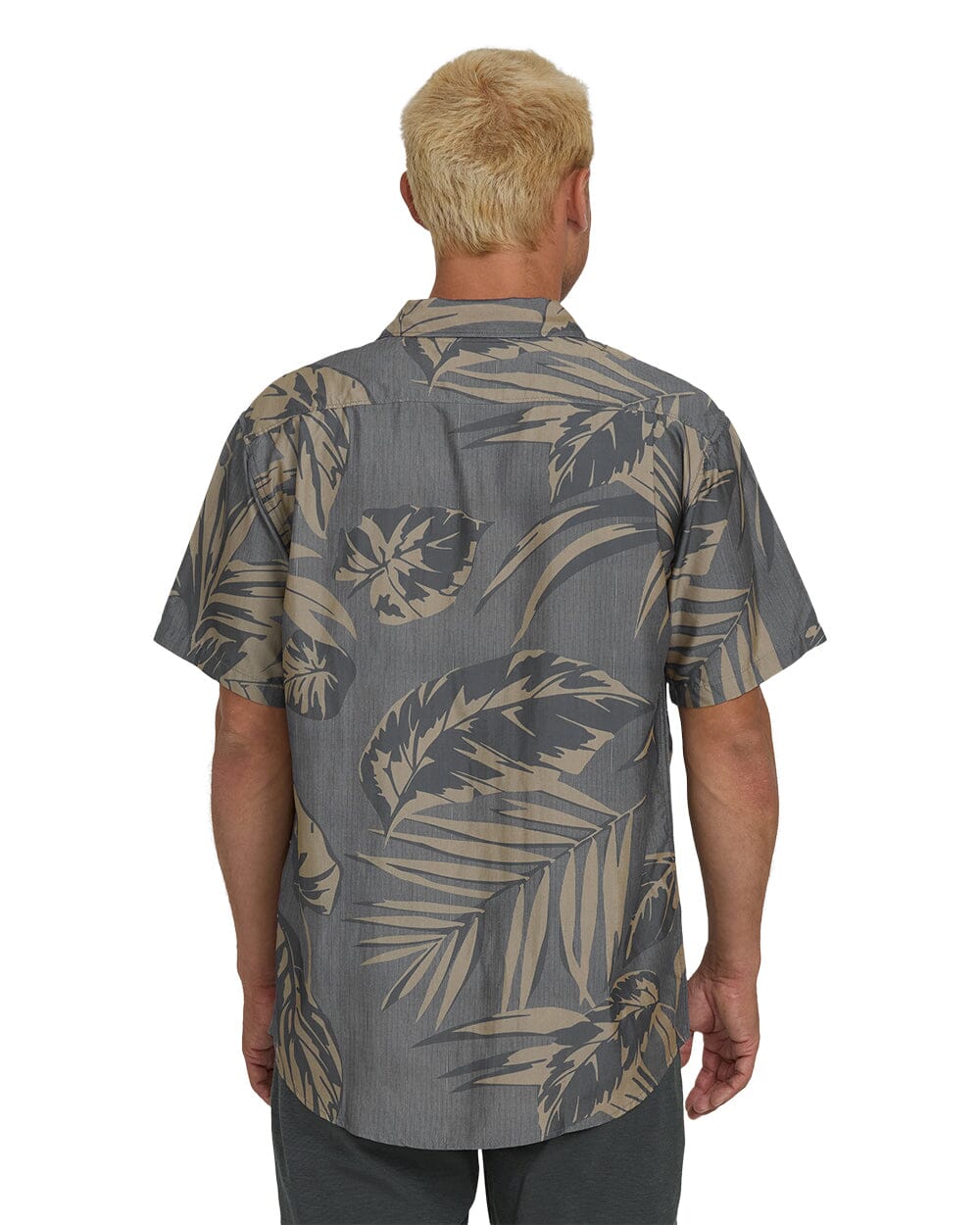 BILLABONG Sundays Lounge Short Sleeve Button Up Black Men's Short Sleeve Button Up Shirts Billabong 