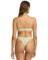 BILLABONG Women's More To Sea Cami Plunge Bikini Top Pistachio Women's Bikini Tops Billabong 