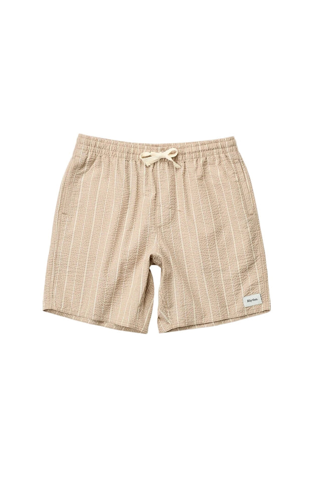 RHYTHM Seersucker Stripe Jam Shorts Cedar Men's Walkshorts Rhythm 