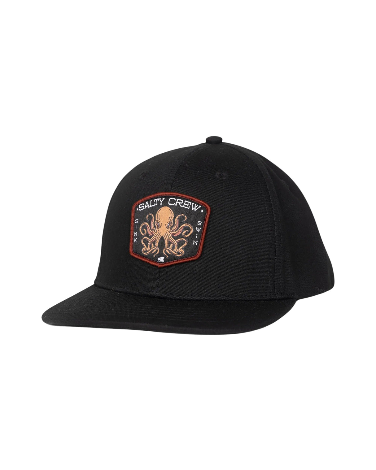 SALTY CREW Boys Tako Club Snapback Hat Black Boy's Hats Salty Crew 