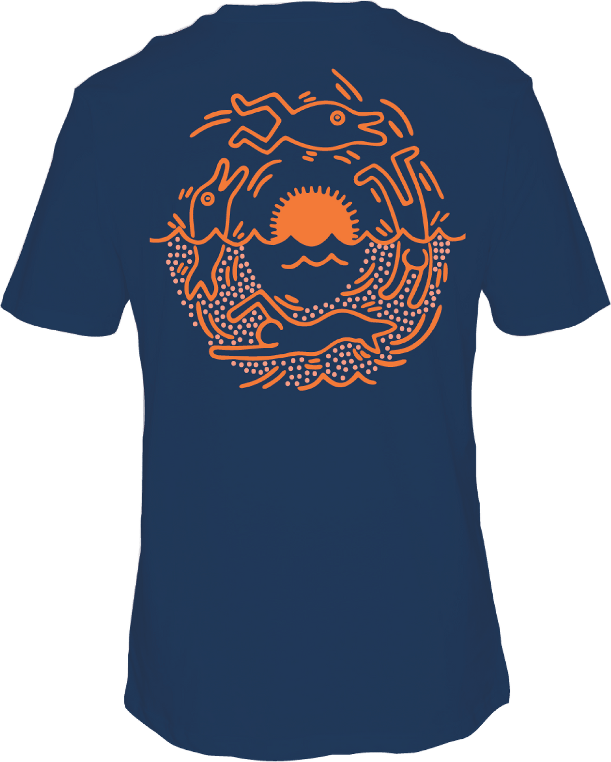 HURLEY Keith Haring Seascape T-Shirt Abyss Men's Short Sleeve T-Shirts Hurley 