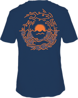 HURLEY Keith Haring Seascape T-Shirt Abyss Men's Short Sleeve T-Shirts Hurley 