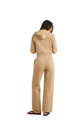 RHYTHM Women's Shelly Zip Through Fleece Oat Women's Zip Hoodies Rhythm 