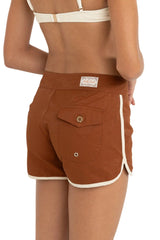 RHYTHM Women's Cabana Boardshorts Brown Women's Boardshorts Rhythm 