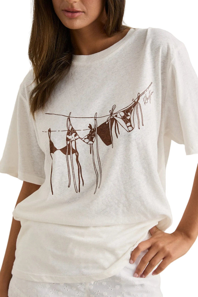 RHYTHM Women's Melia Oversized T-Shirt Chocolate Women's Short Sleeve T-Shirts Rhythm 