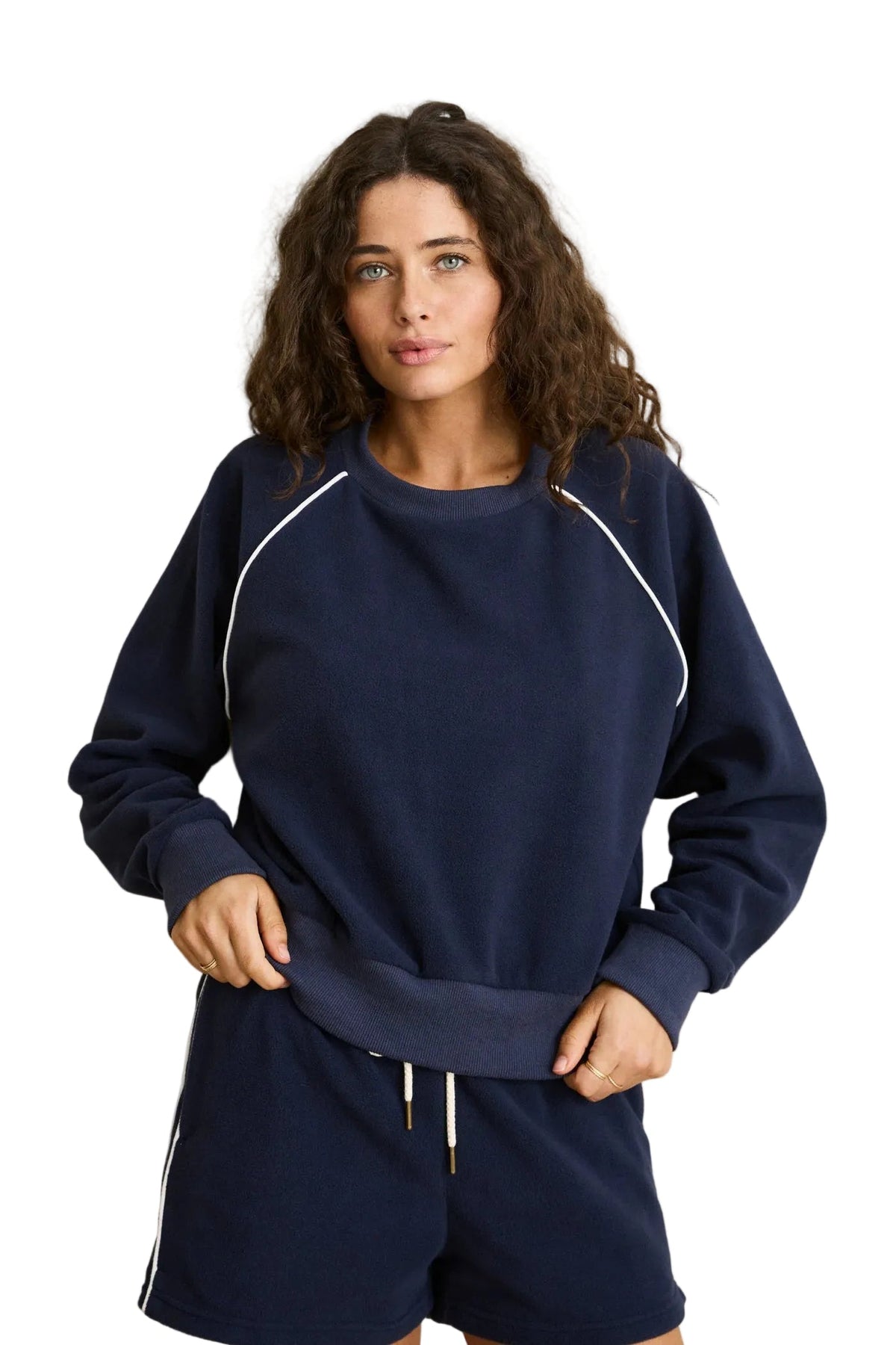 RHYTHM Women's Pipe Polar Fleece Crewneck Ocean Women's Crewnecks Rhythm 