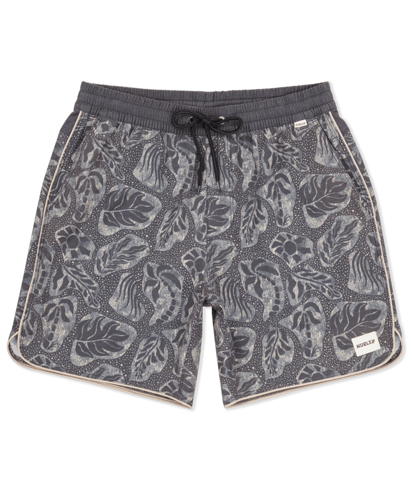 HURLEY Phantom Naturals Scallop Volley 17" Boardshorts Black Men's Boardshorts Hurley 
