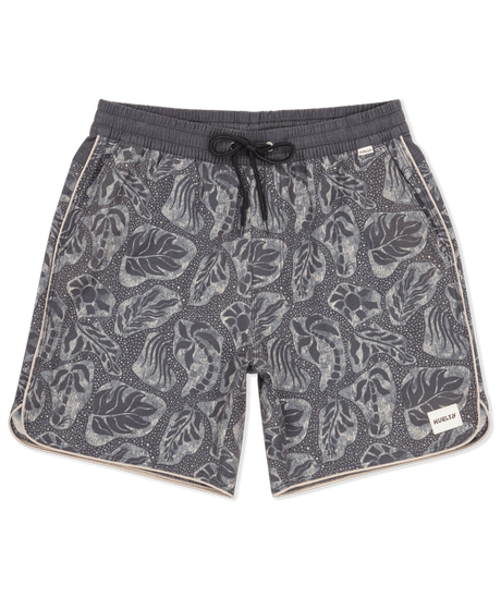 HURLEY Phantom Naturals Scallop Volley 17" Boardshorts Black Men's Boardshorts Hurley 
