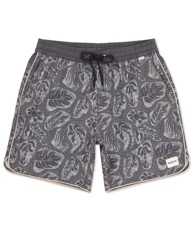HURLEY Phantom Naturals Scallop Volley 17" Boardshorts Black Men's Boardshorts Hurley 