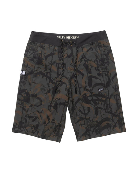 SALTY CREW Flagship 22" Boardshorts Dusty Olive Men's Boardshorts Salty Crew 
