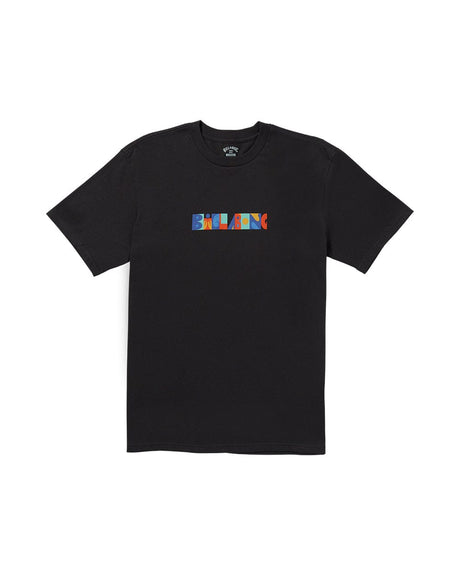 BILLABONG Block Party T-Shirt Washed Black Men's Short Sleeve T-Shirts Billabong 