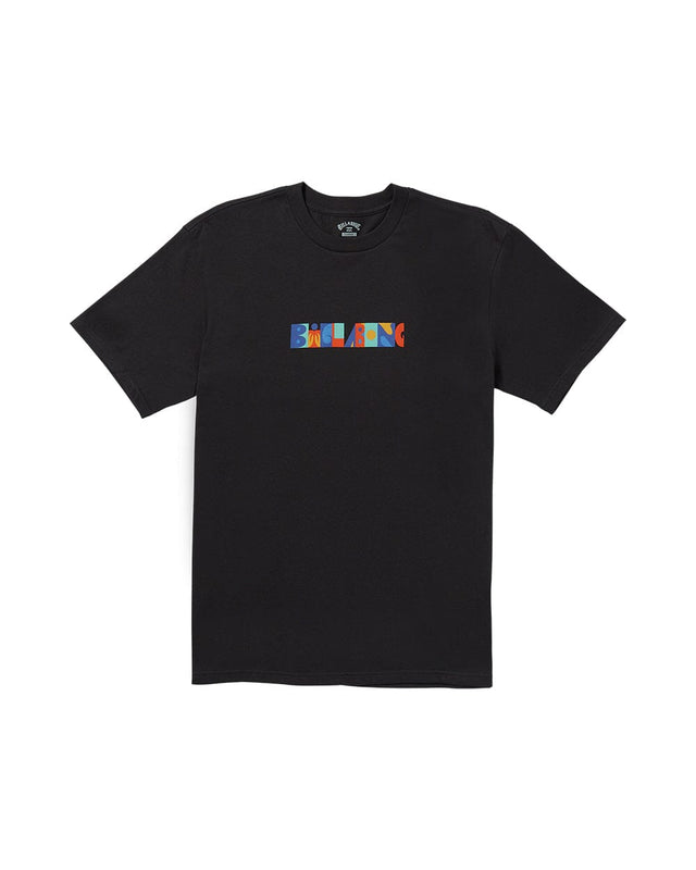 BILLABONG Block Party T-Shirt Washed Black Men's Short Sleeve T-Shirts Billabong 