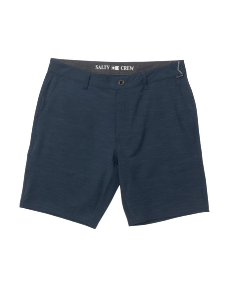 SALTY CREW Drifter 19" Slub Hybrid Shorts Midnight Navy Men's Hybrid Shorts Salty Crew 