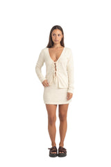 RHYTHM Women's Sofia Boucle Mini Skirt Cream Women's Skirts Rhythm 