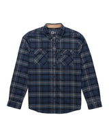 SALTY CREW Fathom Tech Flannel Navy Khaki Men's Long Sleeve Button Up Shirts Salty Crew 