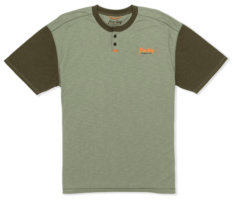 HURLEY Merchant Henley T-Shirt Army Men's Short Sleeve T-Shirts Hurley 