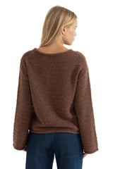 RHYTHM Women's Baklava Knit Chocolate Women's Sweaters Rhythm 