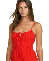 BILLABONG Women's Red Aloha Maxi Dress Red Aloha Women's Dresses Billabong 