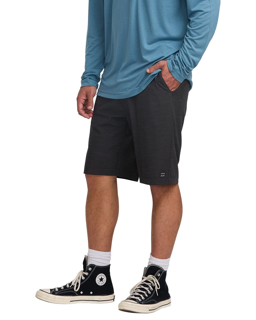 BILLABONG Crossfire Submersible 21" Hybrid Shorts Black Men's Hybrid Shorts Billabong 