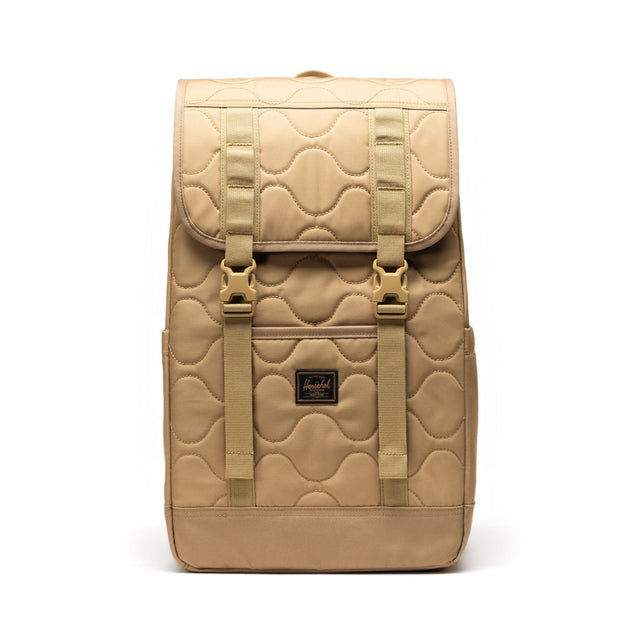 HERSCHEL Quilted Retreat Backpack Khaki Tonal Backpacks Herschel Supply Company 