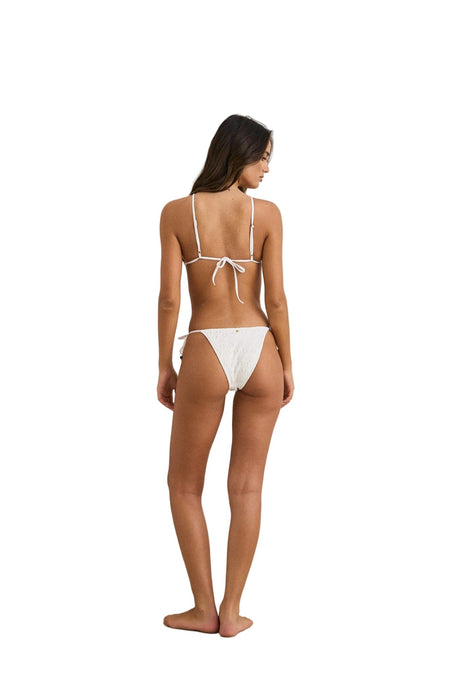 RHYTHM Women's Gigi Slide Tri Bikini Top White Women's Bikini Tops Rhythm 