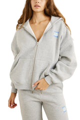 RHYTHM Women's Oceanside Zip Hoodie Grey Women's Zip Hoodies Rhythm 