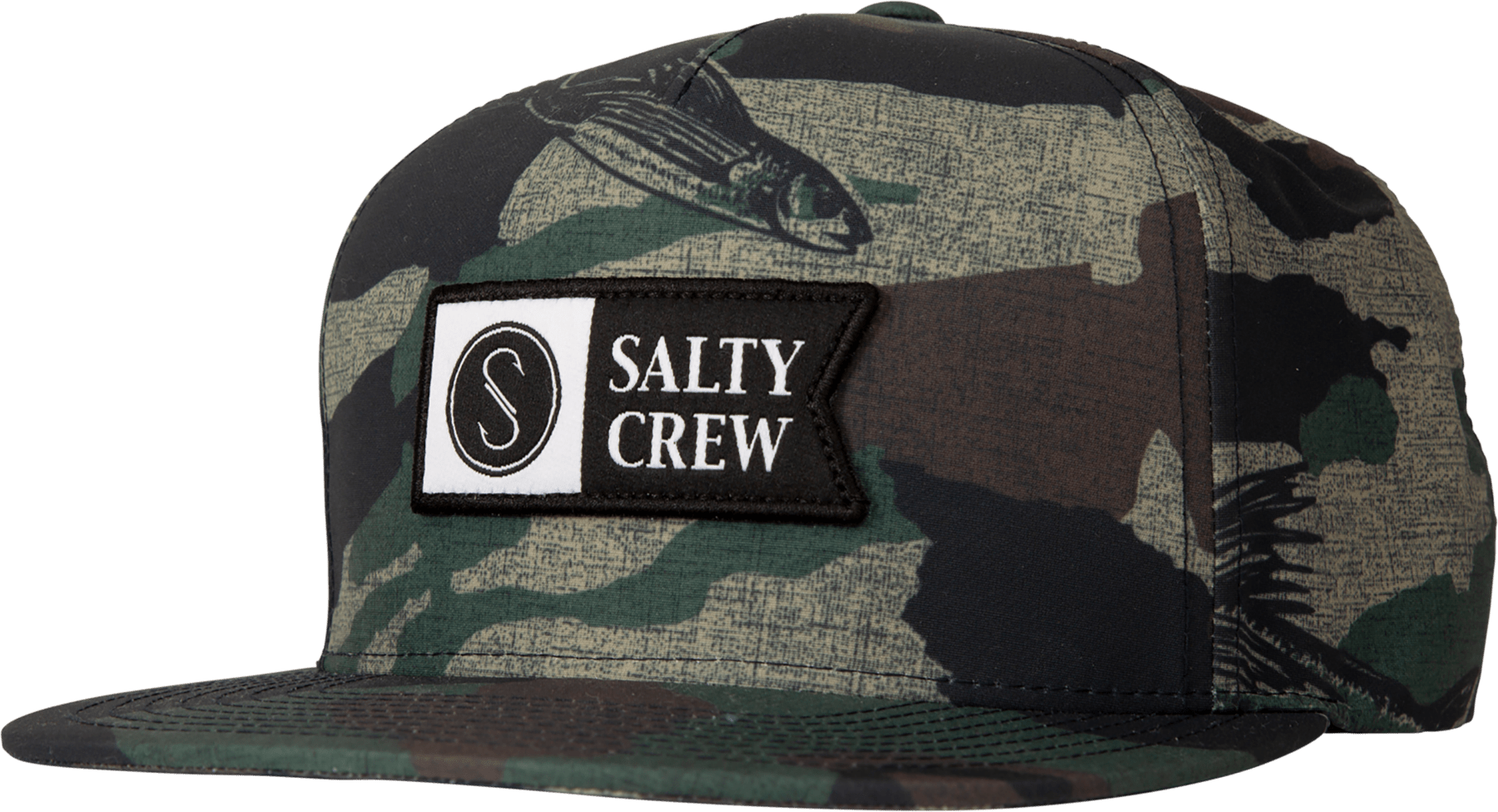 SALTY CREW Alpha Tech 5 Panel Hat Camo Men's Hats Salty Crew 