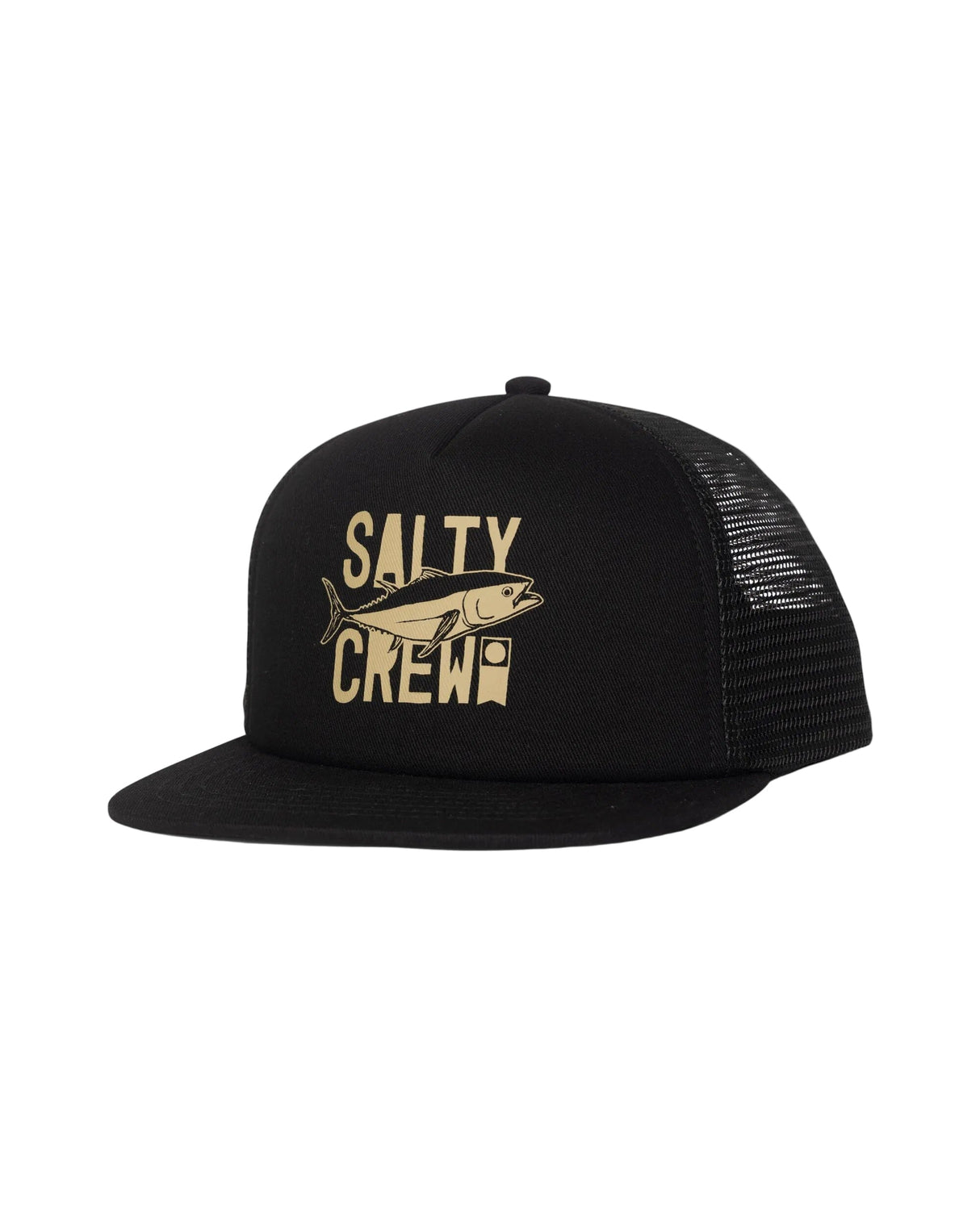 SALTY CREW Boys Good Times Trucker Hat True Black Boy's Hats Salty Crew 