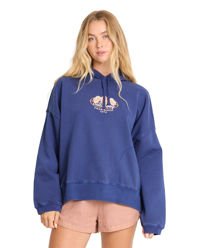 BILLABONG Women's Find Paradise Palm Hoodie True Navy Women's Pullover Hoodies Billabong 