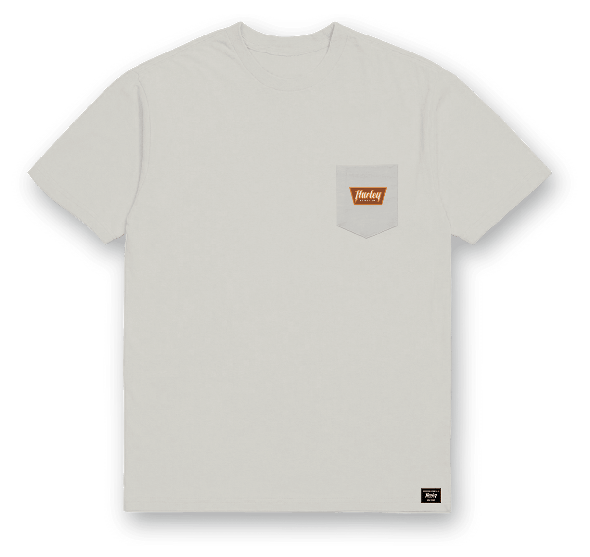 HURLEY Built Patch Pocket T-Shirt Bone Men's Short Sleeve T-Shirts Hurley 