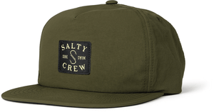 SALTY CREW Clubhouse 5 Panel Hat Olive Men's Hats Salty Crew 
