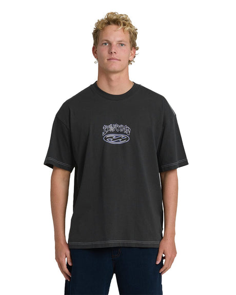 BILLABONG Bad Dog OG T-Shirt Vintage Black Men's Short Sleeve T-Shirts Billabong 