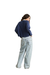 RHYTHM Women's Rugby Polo Knit Sweater Navy Women's Sweaters Rhythm 
