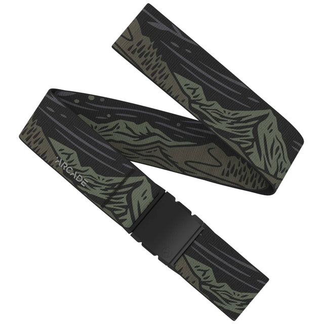 ARCADE Out Of Range Stretch Belt Ivy Green Men's Belts ARCADE 