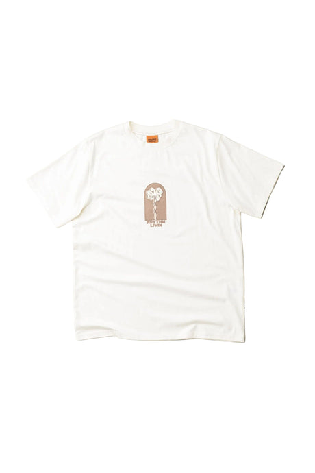 RHYTHM Shaken Vintage T-Shirt Natural Men's Short Sleeve T-Shirts Rhythm 